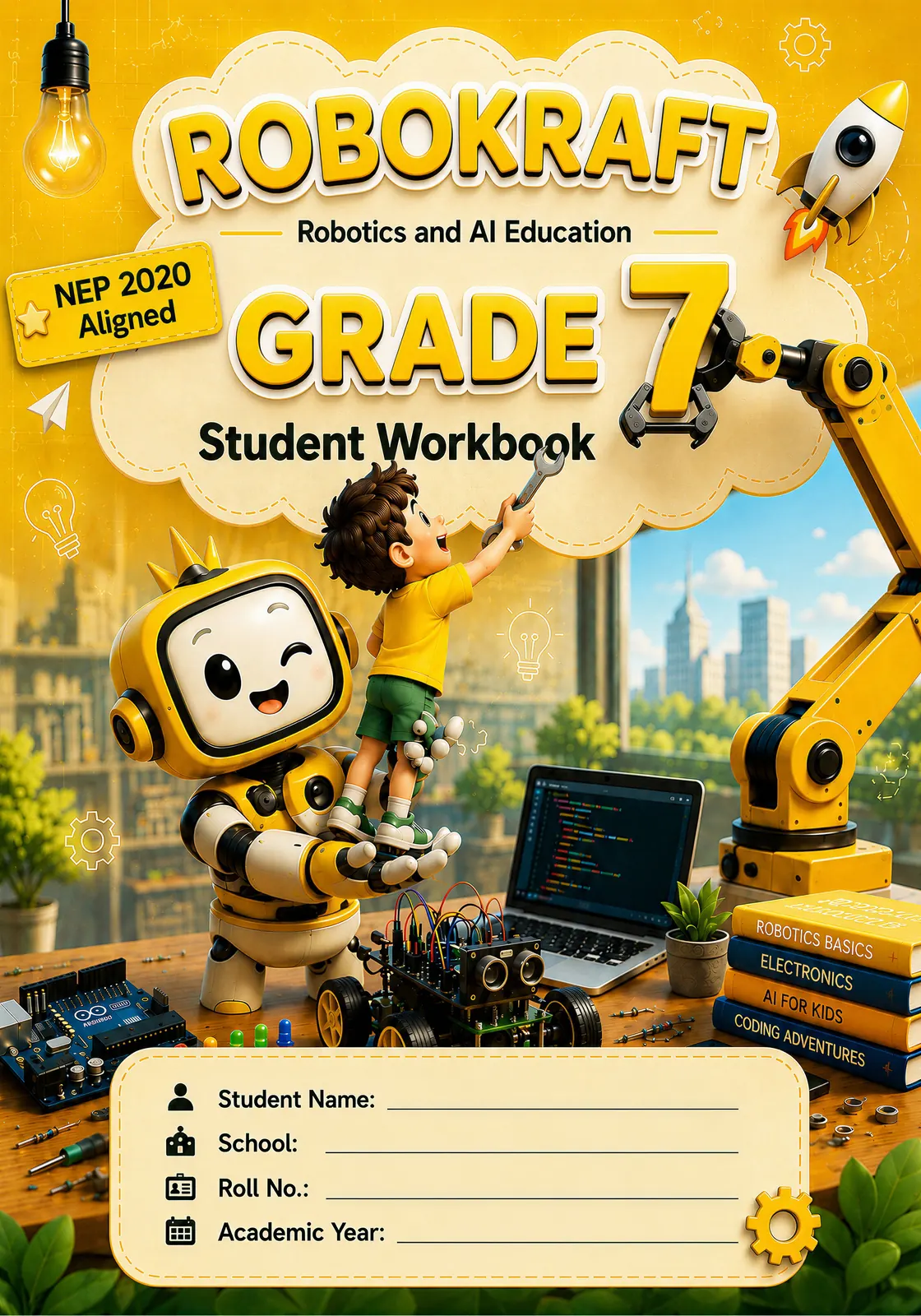 Robokraft grade 7 workbook cover